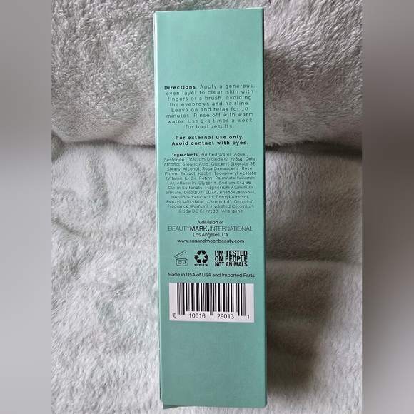 Sun + Moon Nice To Mask You 10 Min Clay Facial - Mint Green - Picture 3 of 6